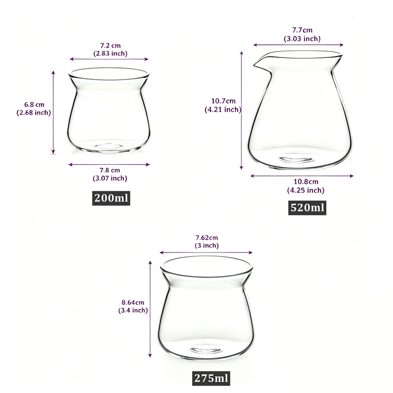 NEW 520ml Glass Coffee Pot,Cof - огляд і ціна Coffee Equipment Pour Over