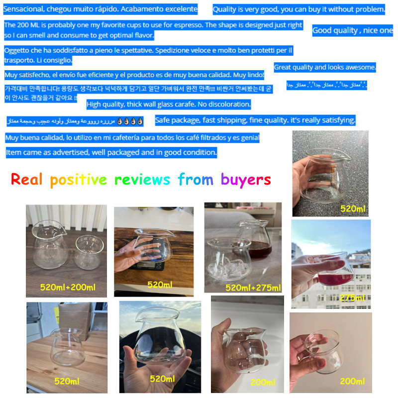 NEW 520ml Glass Coffee Pot,Cof - огляд і ціна Coffee Equipment Pour Over