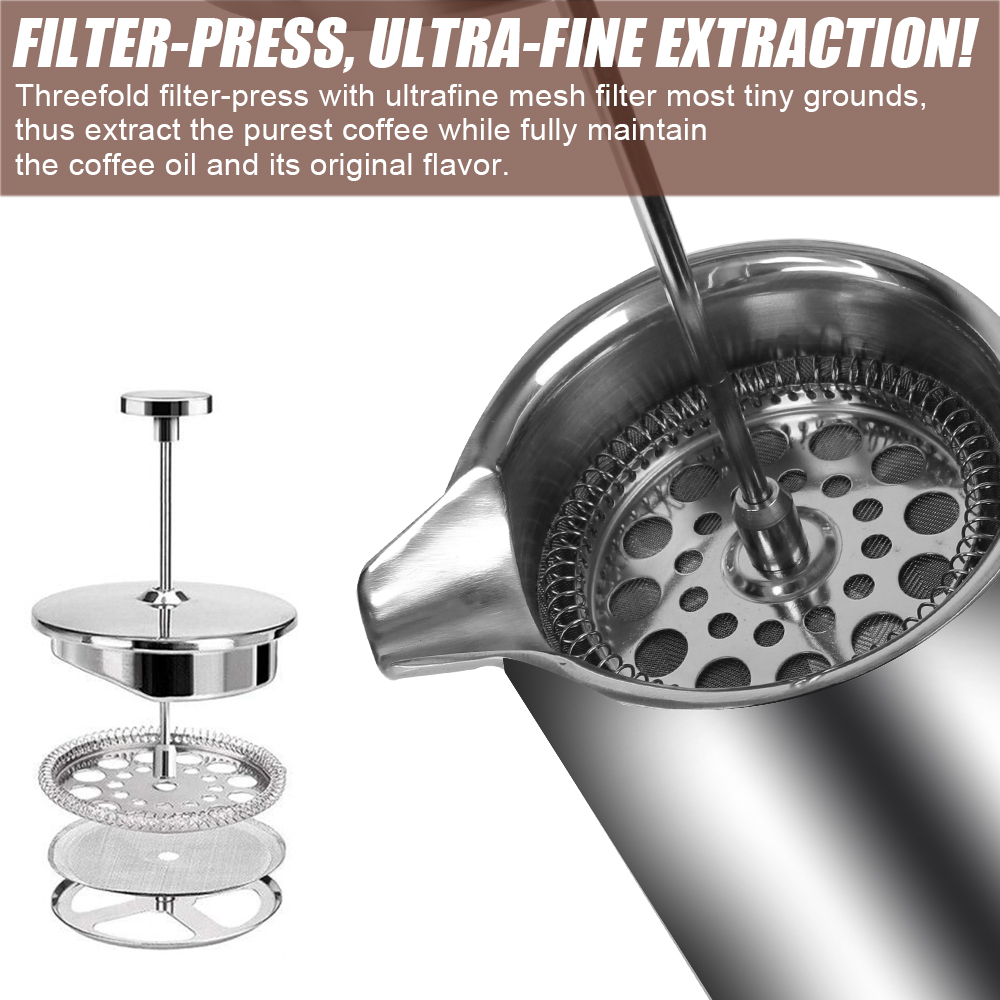 Large Capacity French Press Co - огляд і ціна Coffee Equipment For Camping