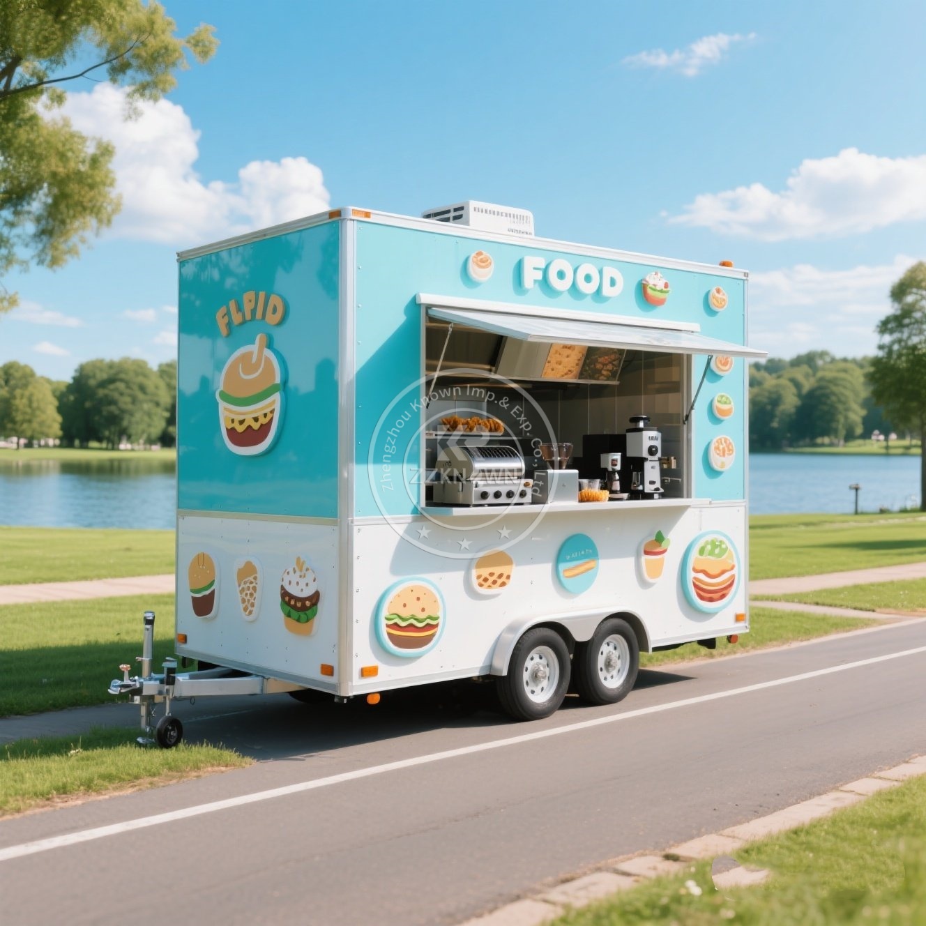 Food Trailer Truck Ice Cream C - огляд і ціна Coffee Van Equipment