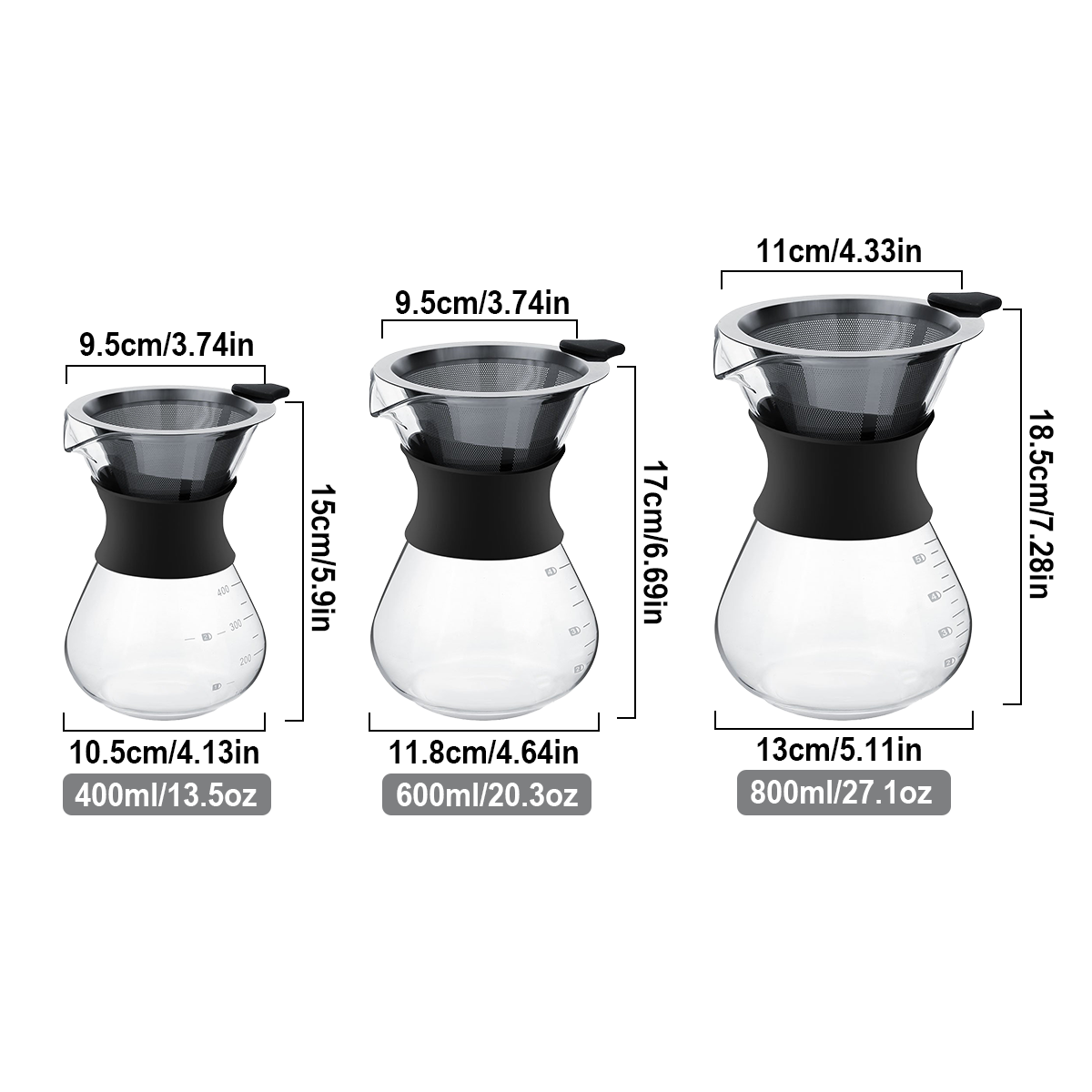 Leeseph Glass Pour Over Coffee - огляд і ціна Coffee Equipment Pour Over