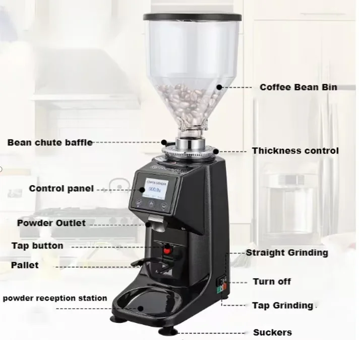 Commercial Automatic 60mm Flat - огляд і ціна Coffee Grinder Burr Flat