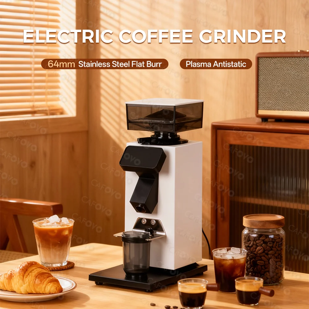CAFOVO G964F Time-Based Dosing - огляд і ціна Coffee Grinder Burr Flat