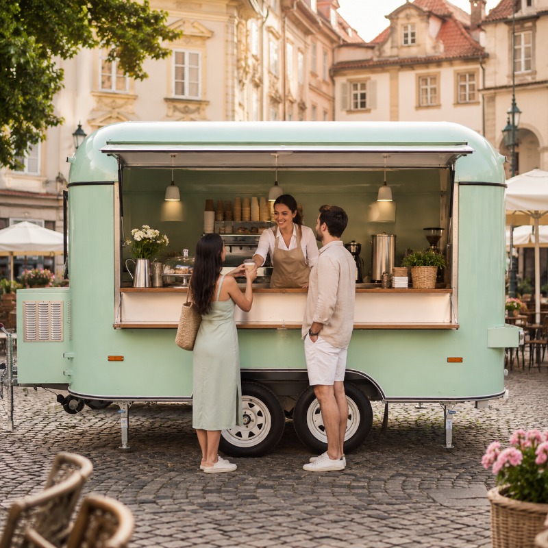 Food Truck Mobile with Kitchen - огляд і ціна Coffee Van Equipment